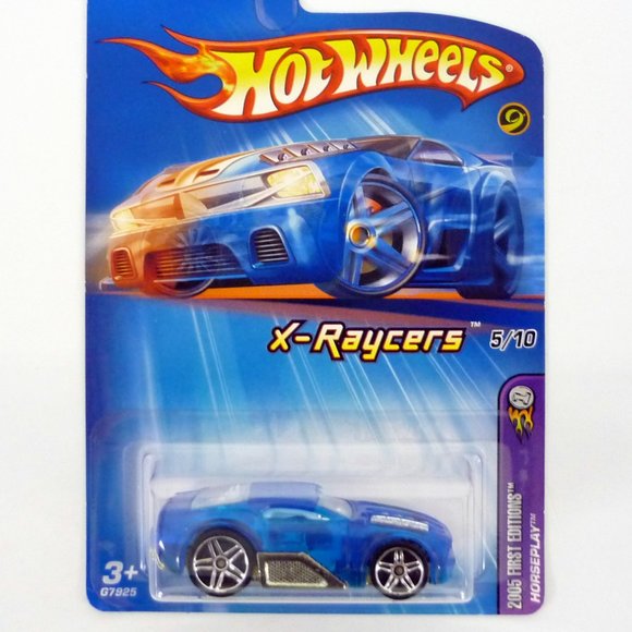 Hot Wheels Horseplay #055 X-Raycers 5/10 Blue Die-Cast Car 2005 - Picture 1 of 1